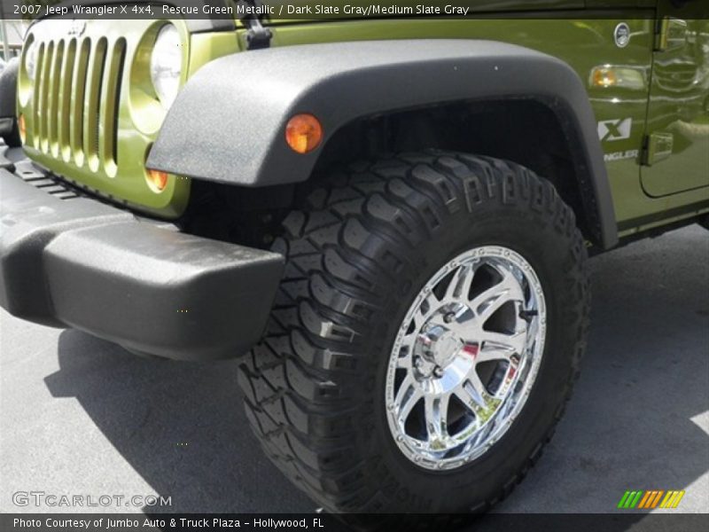 Rescue Green Metallic / Dark Slate Gray/Medium Slate Gray 2007 Jeep Wrangler X 4x4