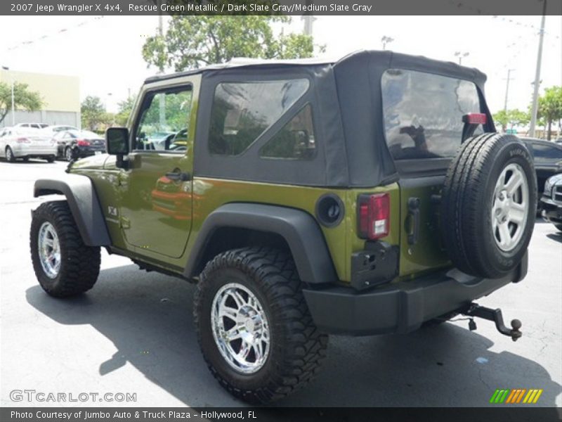 Rescue Green Metallic / Dark Slate Gray/Medium Slate Gray 2007 Jeep Wrangler X 4x4
