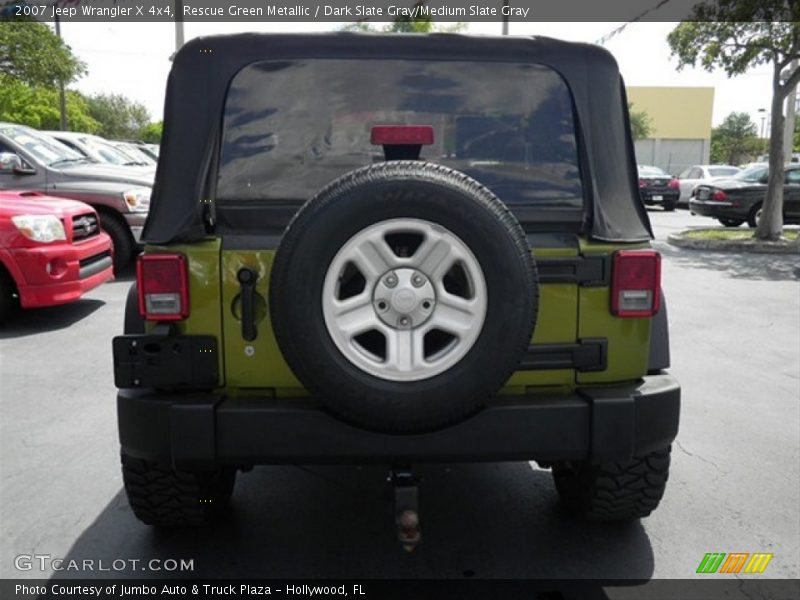 Rescue Green Metallic / Dark Slate Gray/Medium Slate Gray 2007 Jeep Wrangler X 4x4