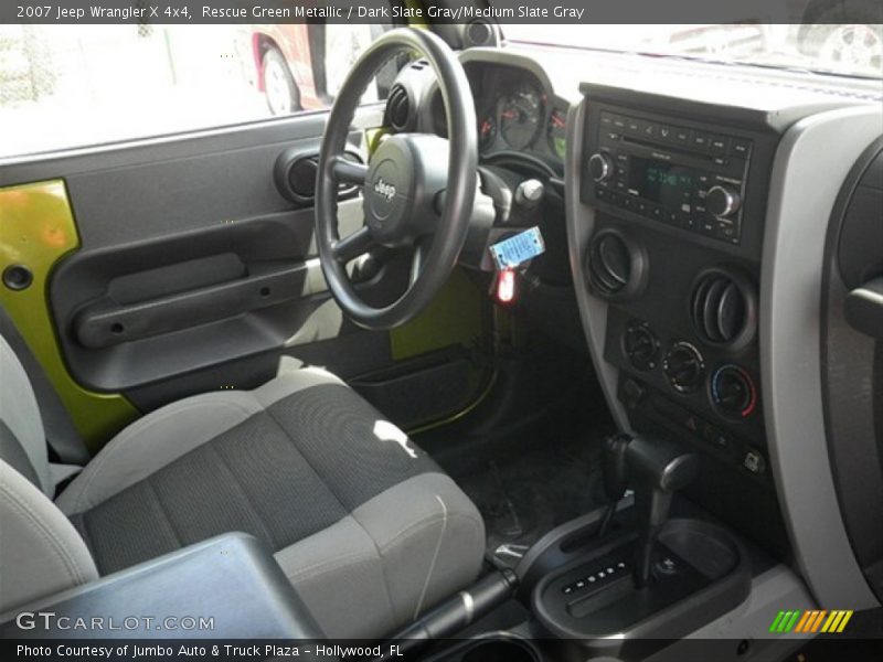 Rescue Green Metallic / Dark Slate Gray/Medium Slate Gray 2007 Jeep Wrangler X 4x4