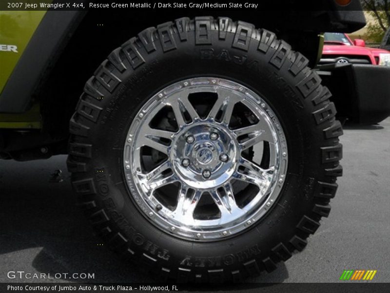 Rescue Green Metallic / Dark Slate Gray/Medium Slate Gray 2007 Jeep Wrangler X 4x4