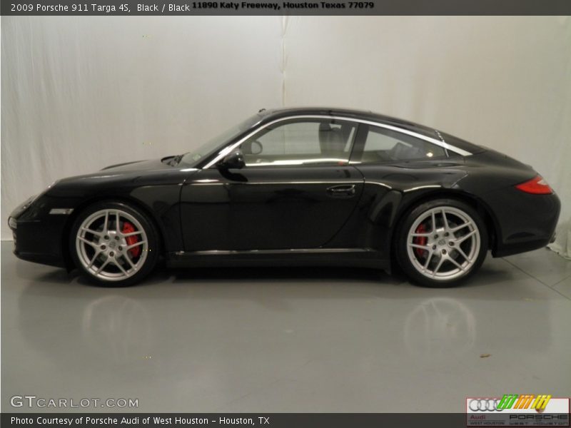 Black / Black 2009 Porsche 911 Targa 4S