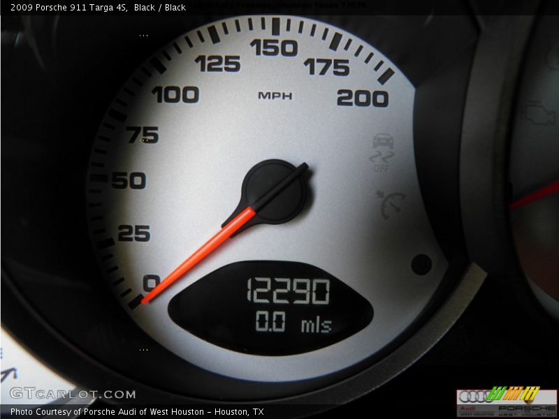 Black / Black 2009 Porsche 911 Targa 4S