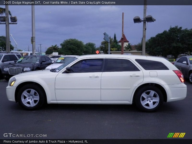 Cool Vanilla White / Dark Slate Gray/Light Graystone 2005 Dodge Magnum SXT