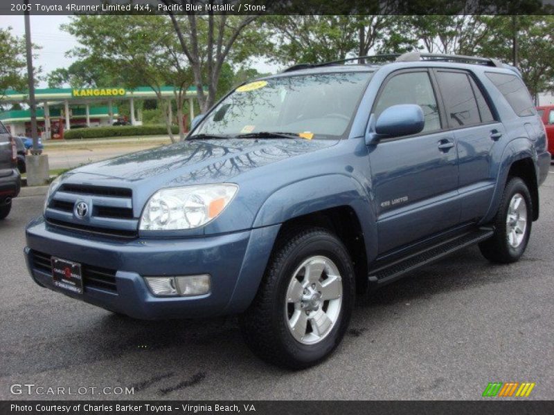 Pacific Blue Metallic / Stone 2005 Toyota 4Runner Limited 4x4