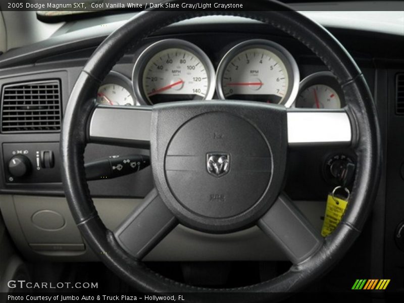 Cool Vanilla White / Dark Slate Gray/Light Graystone 2005 Dodge Magnum SXT