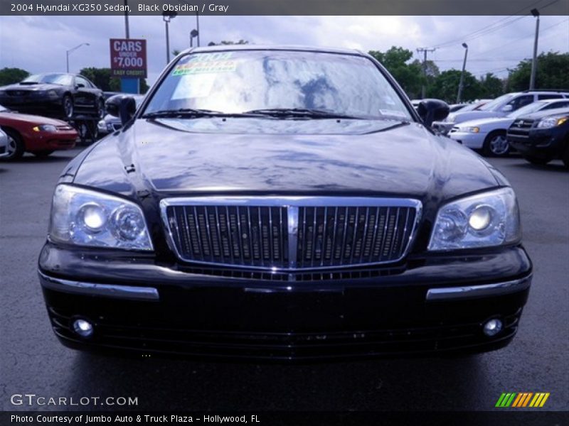 Black Obsidian / Gray 2004 Hyundai XG350 Sedan