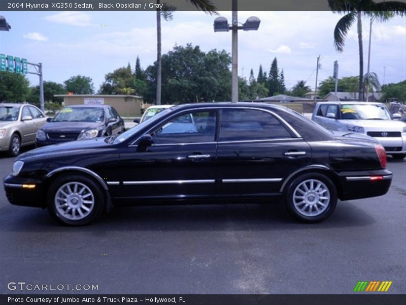 Black Obsidian / Gray 2004 Hyundai XG350 Sedan