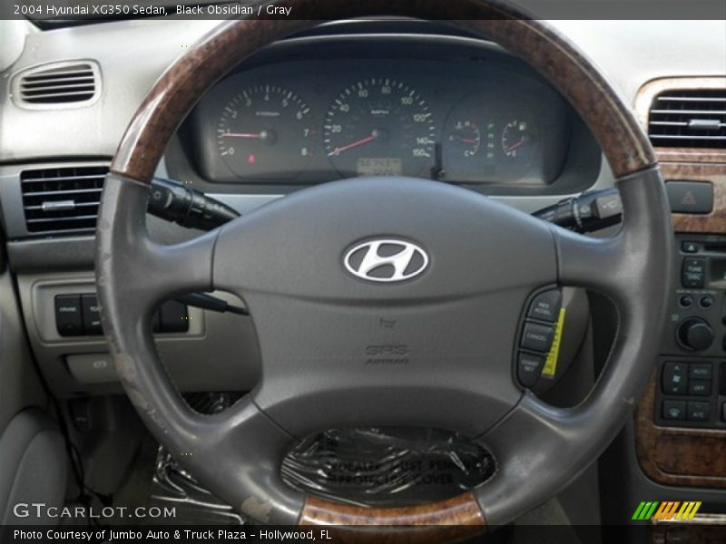 Black Obsidian / Gray 2004 Hyundai XG350 Sedan