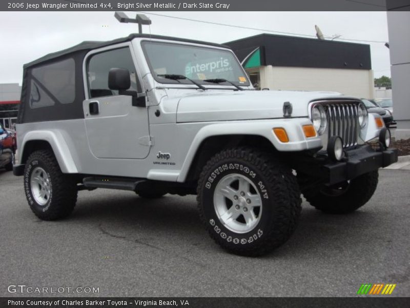 Bright Silver Metallic / Dark Slate Gray 2006 Jeep Wrangler Unlimited 4x4