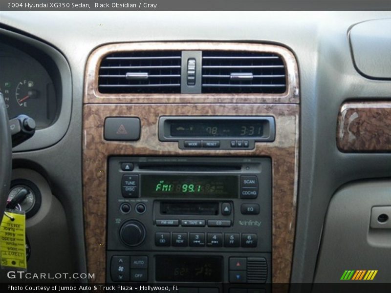 Black Obsidian / Gray 2004 Hyundai XG350 Sedan