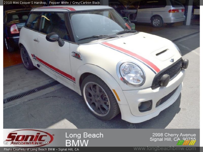 Pepper White / Grey/Carbon Black 2010 Mini Cooper S Hardtop