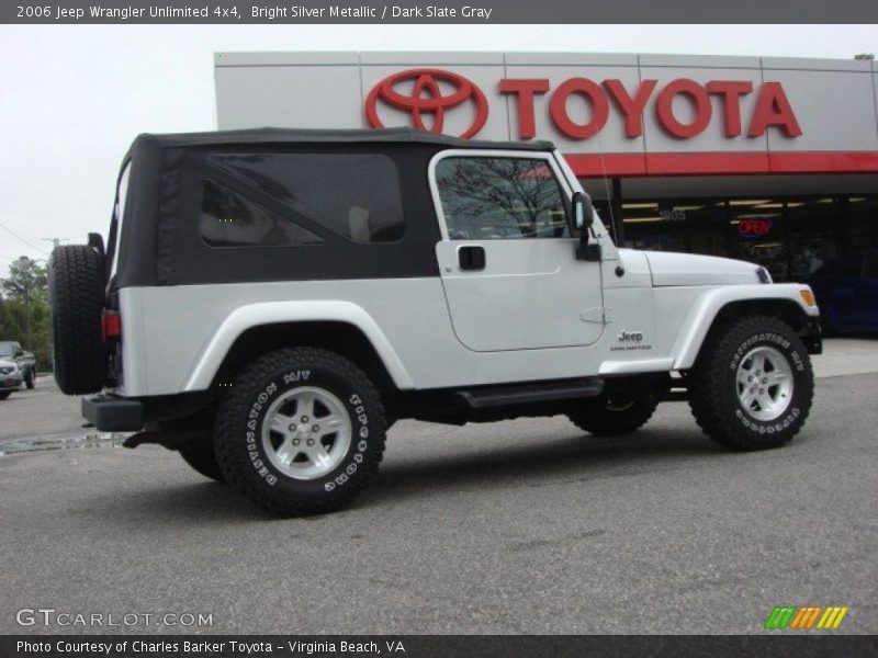 Bright Silver Metallic / Dark Slate Gray 2006 Jeep Wrangler Unlimited 4x4