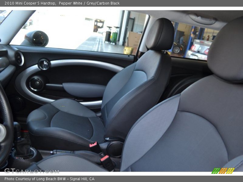Pepper White / Grey/Carbon Black 2010 Mini Cooper S Hardtop