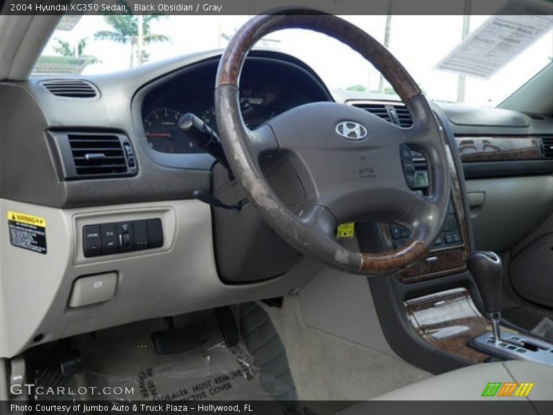 Black Obsidian / Gray 2004 Hyundai XG350 Sedan