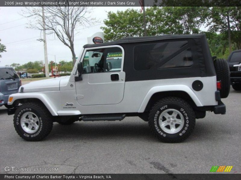 Bright Silver Metallic / Dark Slate Gray 2006 Jeep Wrangler Unlimited 4x4
