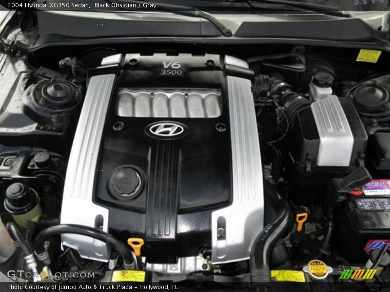 Black Obsidian / Gray 2004 Hyundai XG350 Sedan
