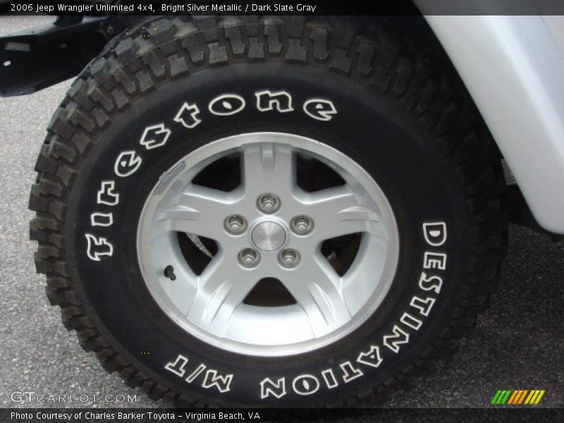 Bright Silver Metallic / Dark Slate Gray 2006 Jeep Wrangler Unlimited 4x4