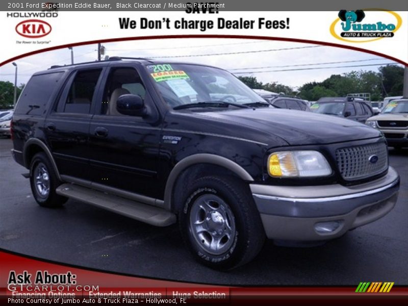 Black Clearcoat / Medium Parchment 2001 Ford Expedition Eddie Bauer