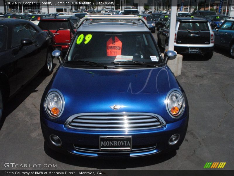 Lightning Blue Metallic / Black/Grey 2009 Mini Cooper Clubman