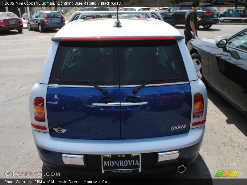 Lightning Blue Metallic / Black/Grey 2009 Mini Cooper Clubman