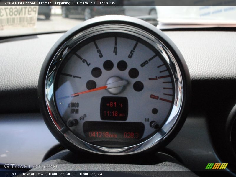 Lightning Blue Metallic / Black/Grey 2009 Mini Cooper Clubman