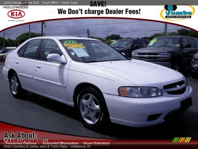 Cloud White / Dusk Gray 2000 Nissan Altima GXE