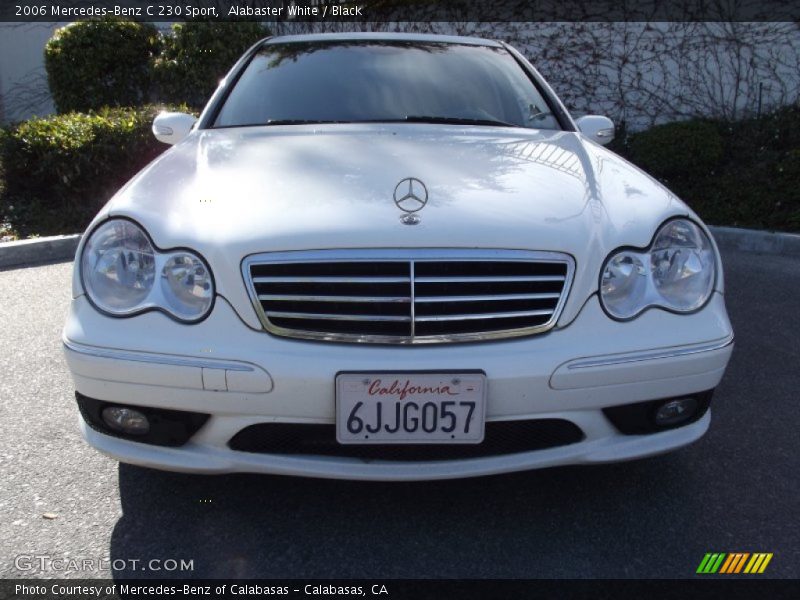 Alabaster White / Black 2006 Mercedes-Benz C 230 Sport