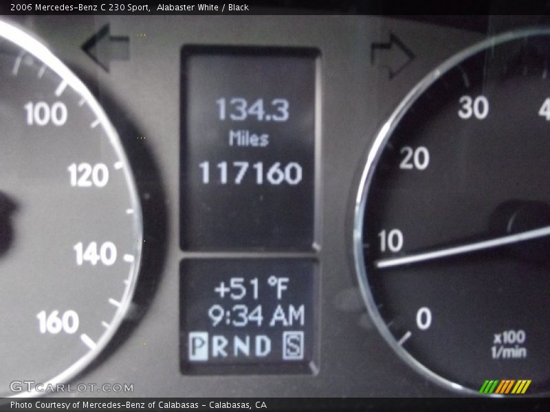 Alabaster White / Black 2006 Mercedes-Benz C 230 Sport