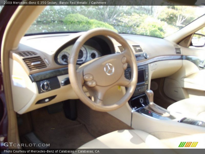 Barolo Red Metallic / Cashmere 2009 Mercedes-Benz E 350 Sedan