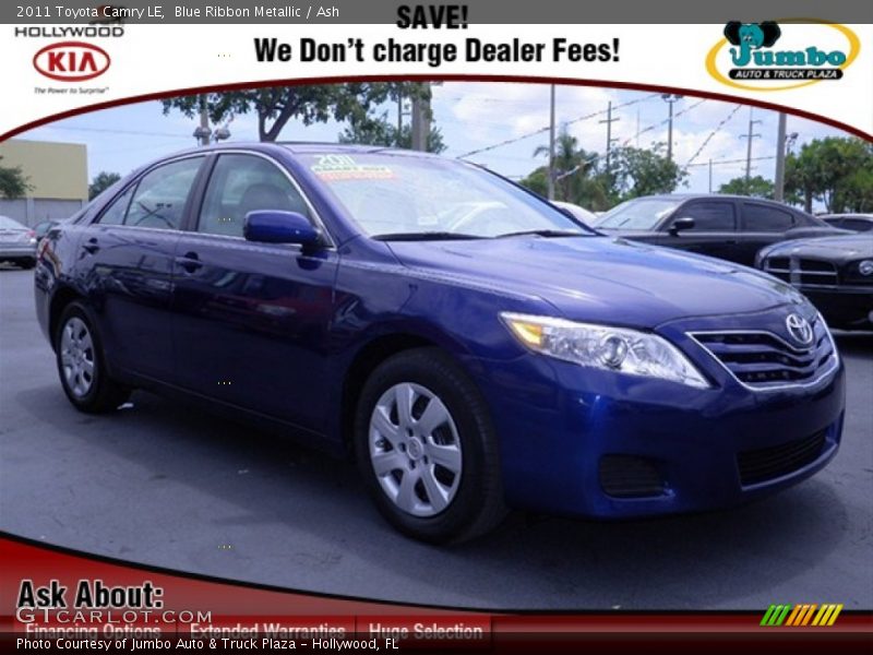 Blue Ribbon Metallic / Ash 2011 Toyota Camry LE