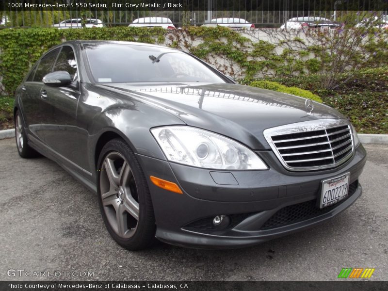 Flint Grey Metallic / Black 2008 Mercedes-Benz S 550 Sedan