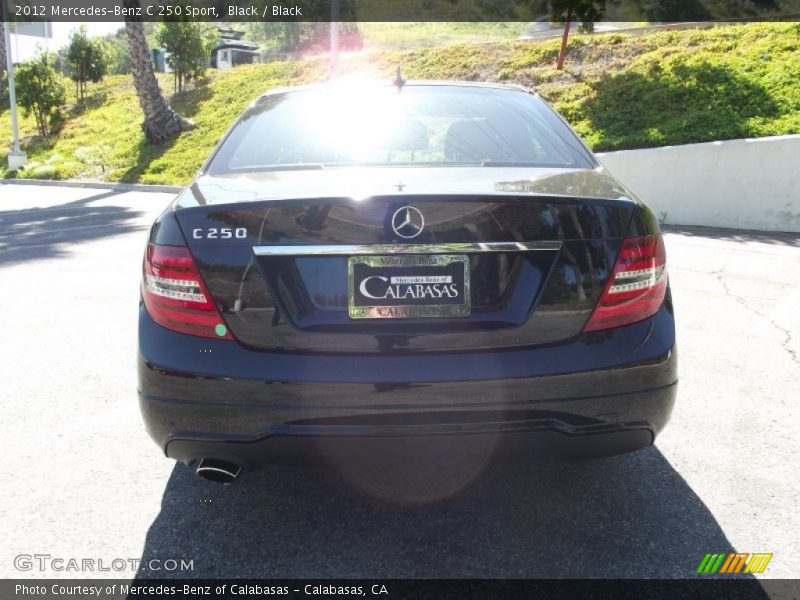 Black / Black 2012 Mercedes-Benz C 250 Sport