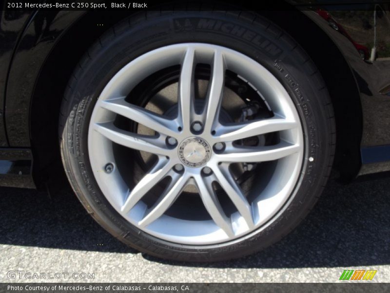 Black / Black 2012 Mercedes-Benz C 250 Sport