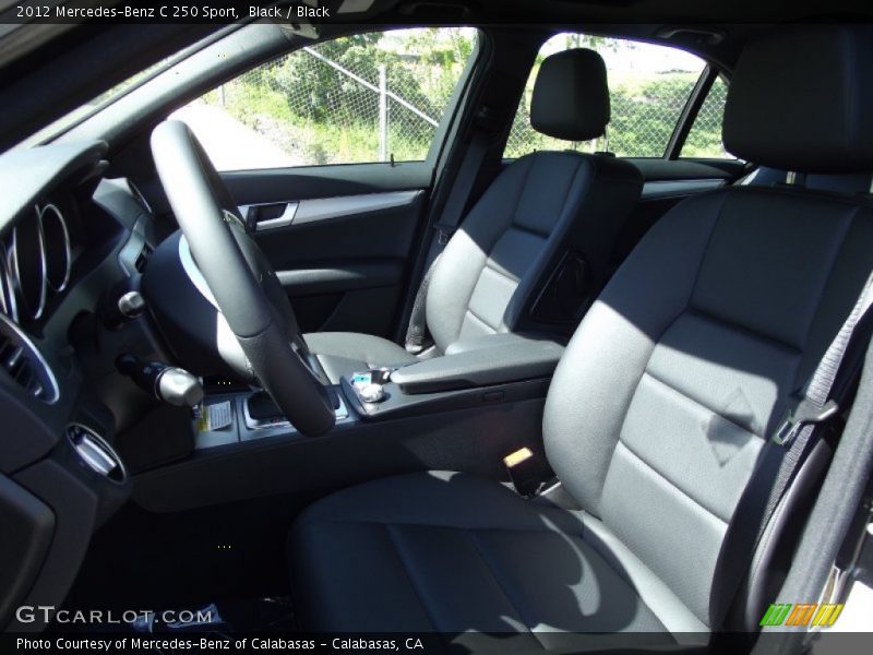 Black / Black 2012 Mercedes-Benz C 250 Sport