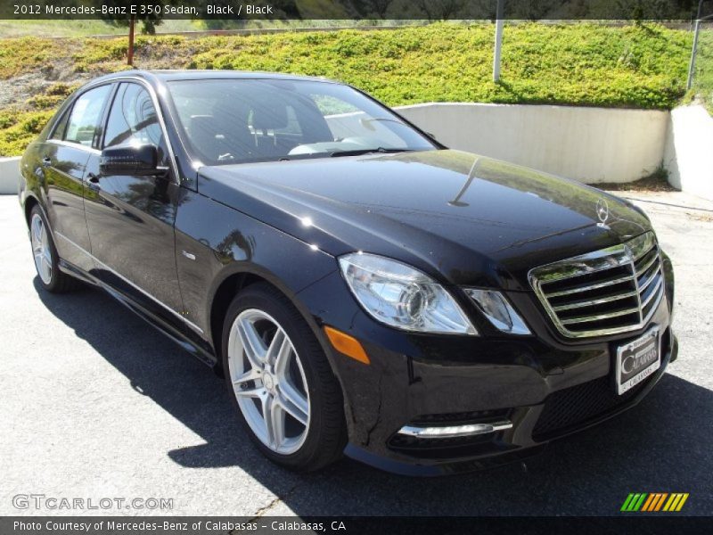 Black / Black 2012 Mercedes-Benz E 350 Sedan
