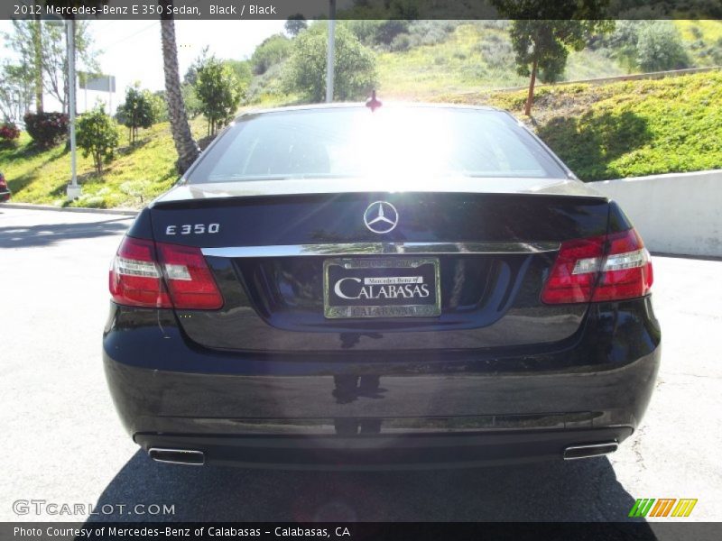 Black / Black 2012 Mercedes-Benz E 350 Sedan