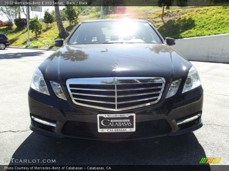 Black / Black 2012 Mercedes-Benz E 350 Sedan