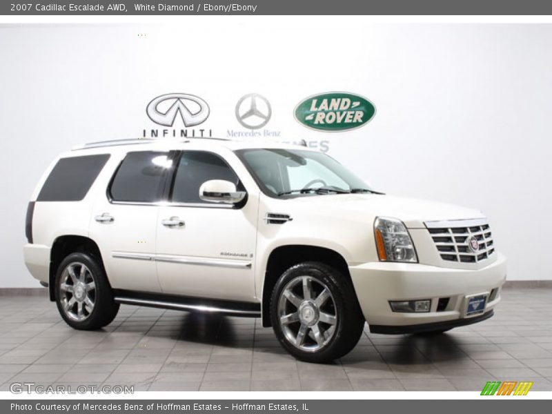 White Diamond / Ebony/Ebony 2007 Cadillac Escalade AWD