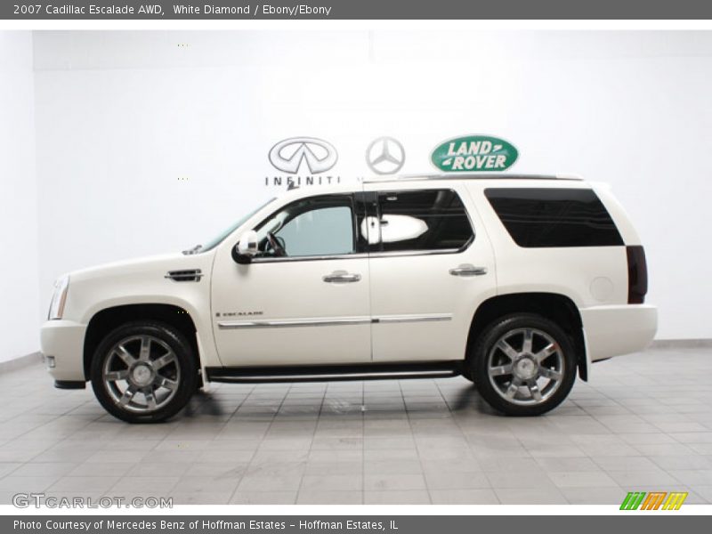 White Diamond / Ebony/Ebony 2007 Cadillac Escalade AWD