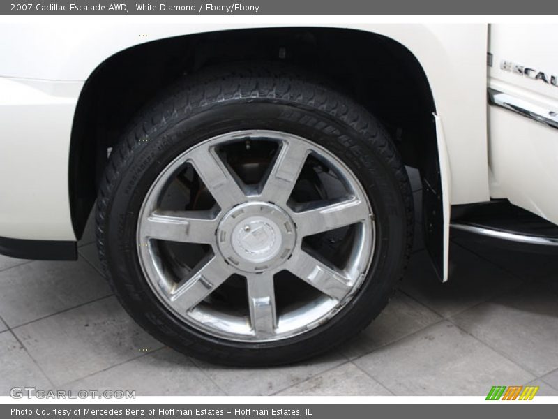 White Diamond / Ebony/Ebony 2007 Cadillac Escalade AWD