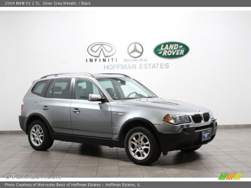 Silver Grey Metallic / Black 2004 BMW X3 2.5i
