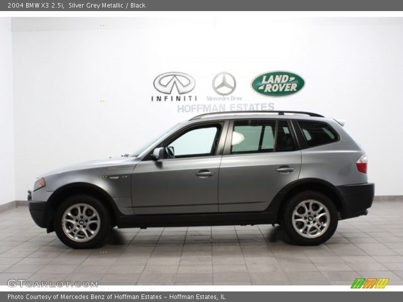 Silver Grey Metallic / Black 2004 BMW X3 2.5i