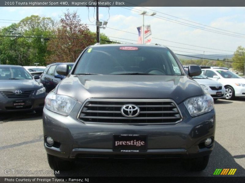 Magnetic Gray Metallic / Black 2010 Toyota Highlander Sport 4WD