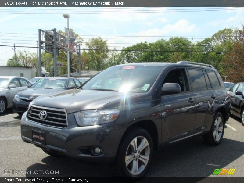 Magnetic Gray Metallic / Black 2010 Toyota Highlander Sport 4WD