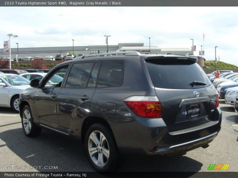 Magnetic Gray Metallic / Black 2010 Toyota Highlander Sport 4WD