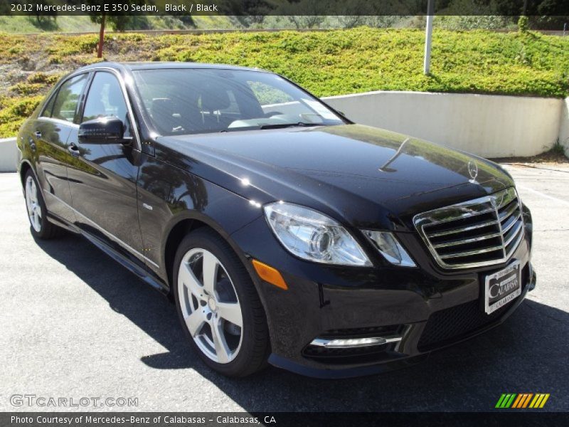 Black / Black 2012 Mercedes-Benz E 350 Sedan
