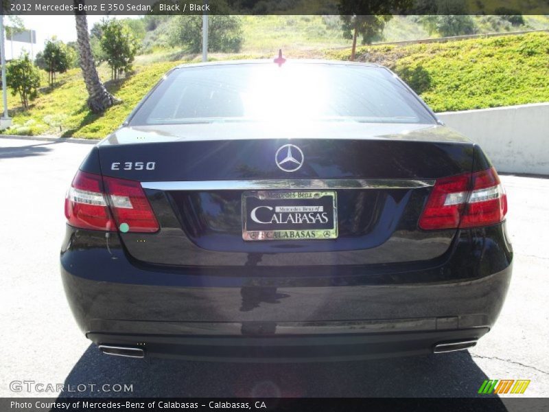 Black / Black 2012 Mercedes-Benz E 350 Sedan