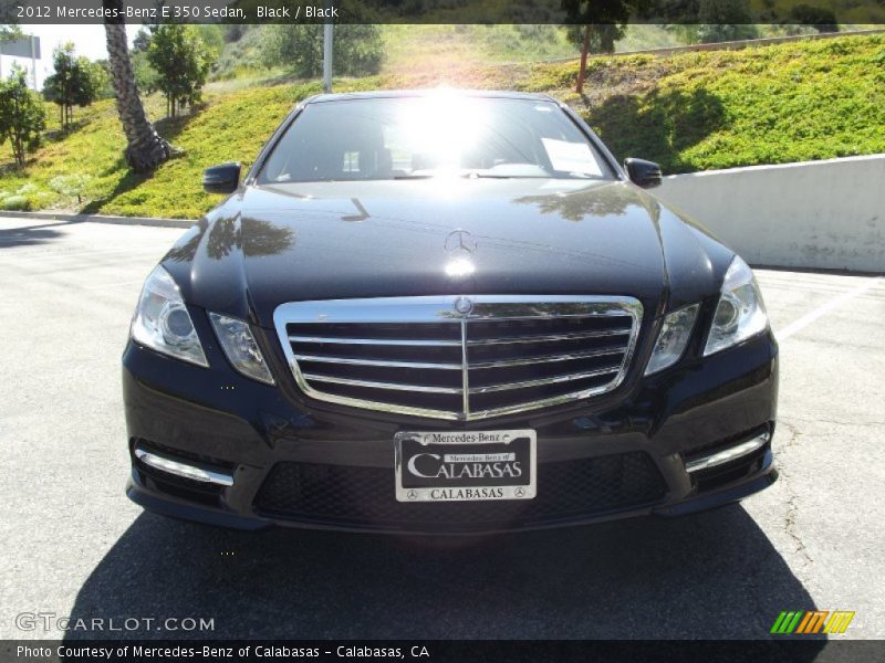 Black / Black 2012 Mercedes-Benz E 350 Sedan