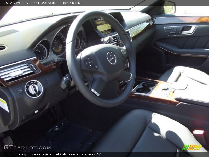 Black / Black 2012 Mercedes-Benz E 350 Sedan